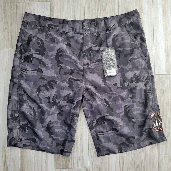 Affliction Other - Affliction Truth Trade Men's Boardshorts Swim Trunks Shorts - NEW Camo Black 38